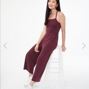 Strappy wide-leg jumpsuit